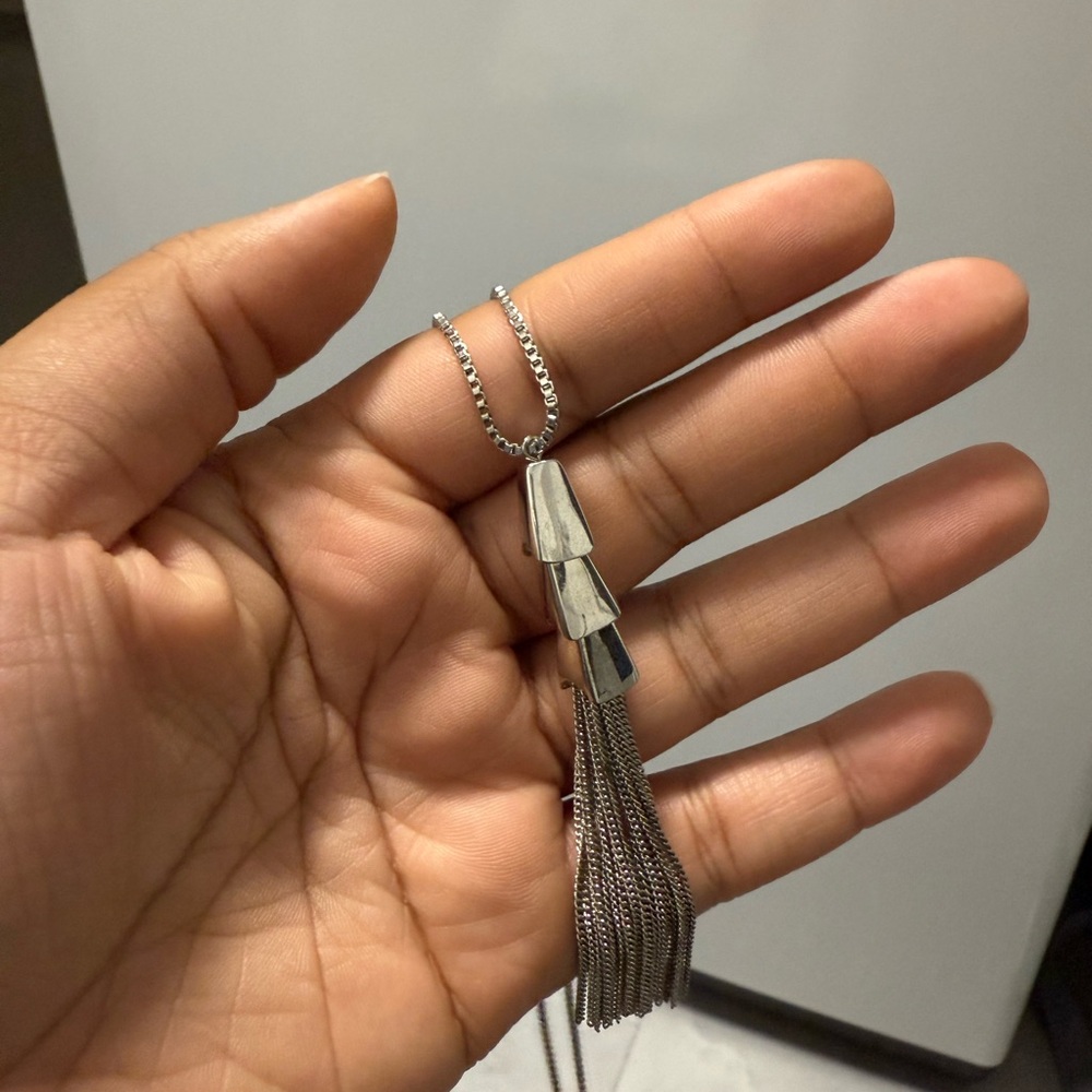FLASH SALE! Vince Camuto Metallic Tassel Necklace